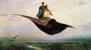 Flying carpet from Firebird, a Russian fairy tale.